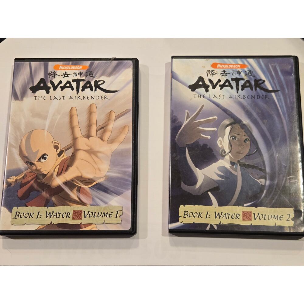 Avatar The Last Airbender Book 1 Water Vol 1 2 DVD Bundle Nickelodeon